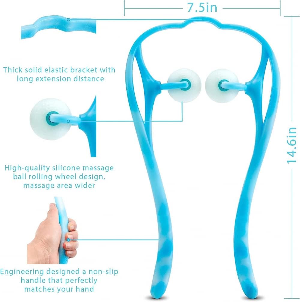 Outil d'Auto-Massage Thérapeutique – Cou & Épaules