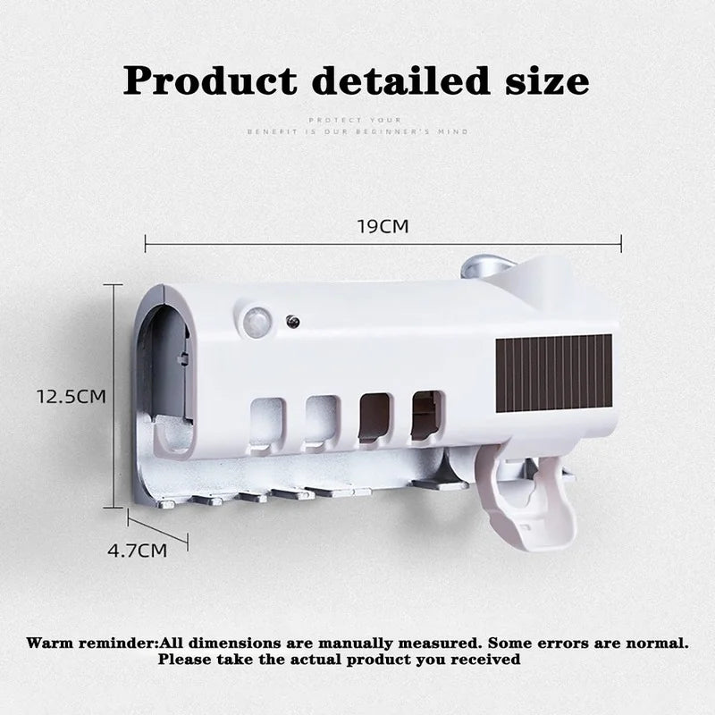 UV Automatic Toothpaste Sterilizer Intelligent Energy Toothpaste Brush Holder