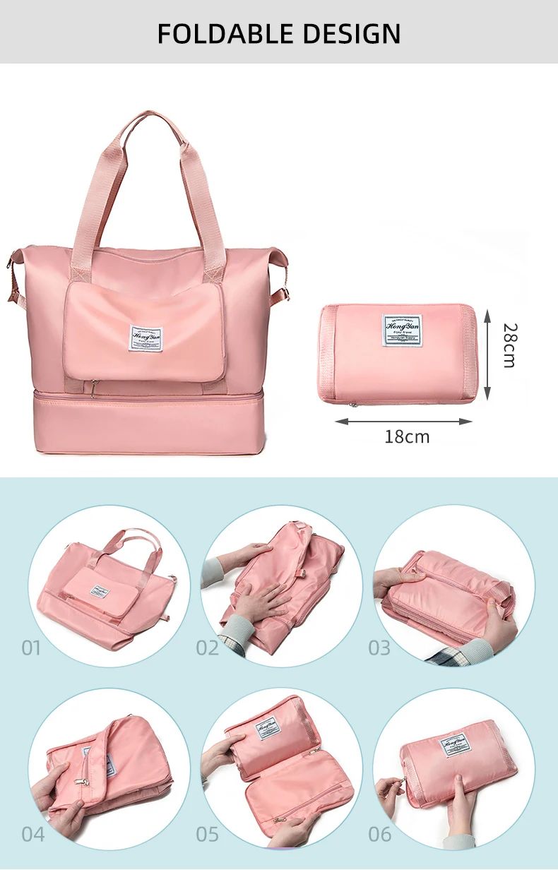 Sac De Voyage Pliant De Grande Capacité Imperméable