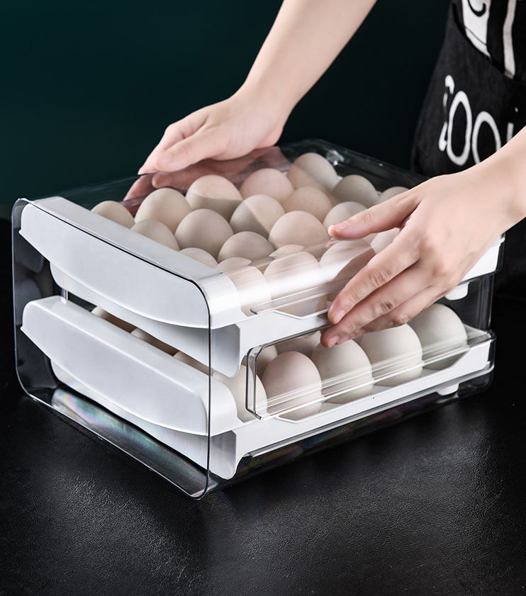 boîte de rangement pour œufs 2 étage
