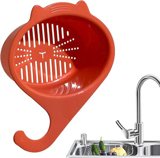 Panier d'égouttage multifonctionnel pour évier de cuisine