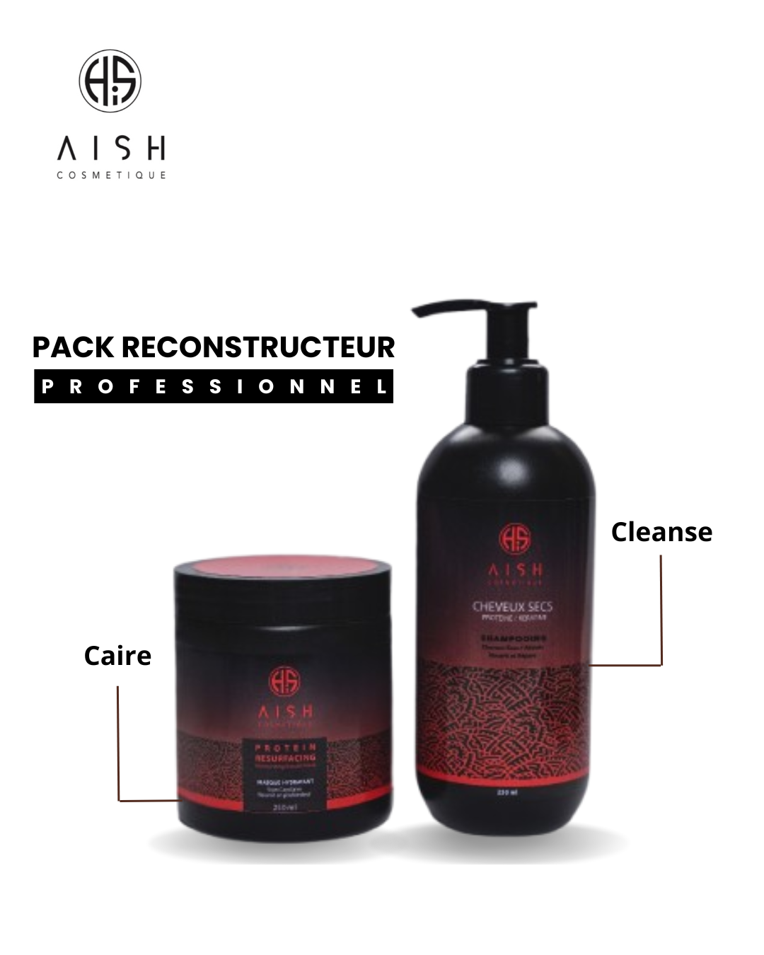 Pack Reconstructeur – Shampoing & Masque Protéines + Kératine
