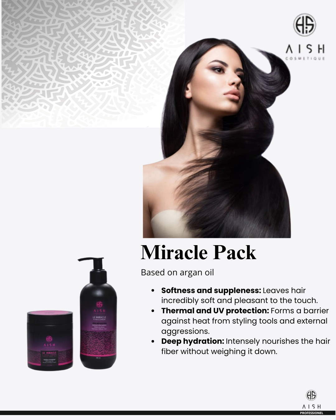 Pack Miracle – Shampoing & Masque à l'Huile d'Argan