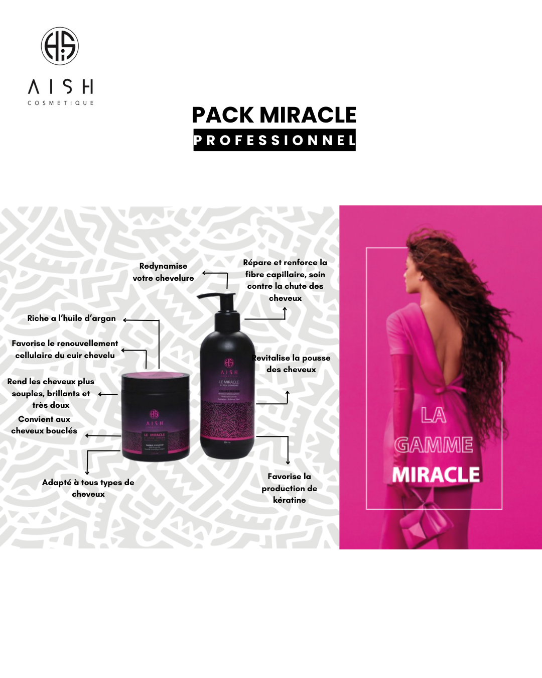 Pack Miracle – Shampoing & Masque à l'Huile d'Argan