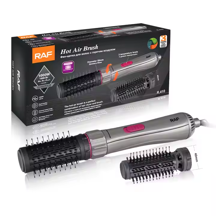 Brosse Sèche-Cheveux 2 en 1 RAF – Modèle R.410