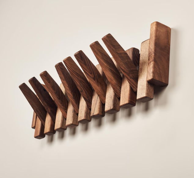 Porte manteau Moderne en Bois de Noyer