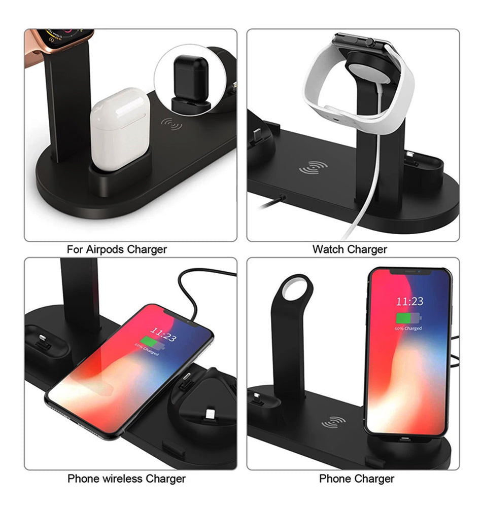 4 in 1 Wireless Fast Charging Dock Station