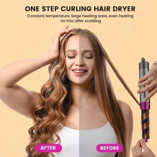 Brosse Soufflante 5 en 1 – Fer à Boucler Professionnel & Peigne Chauffant