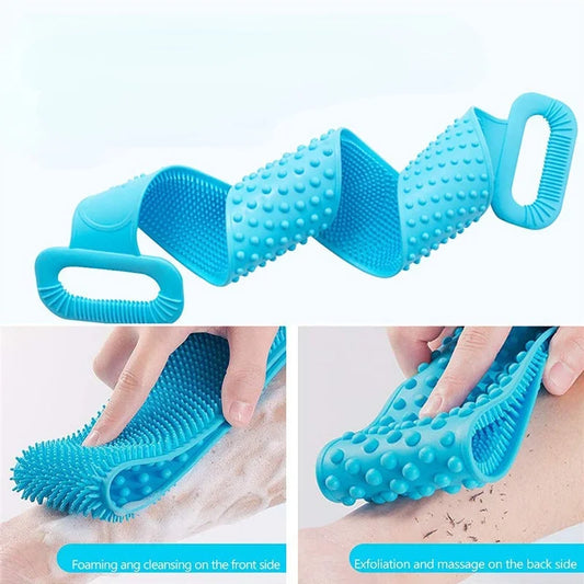 Bathroom Shower Back Brush Body Silicone Brush Scrub Body