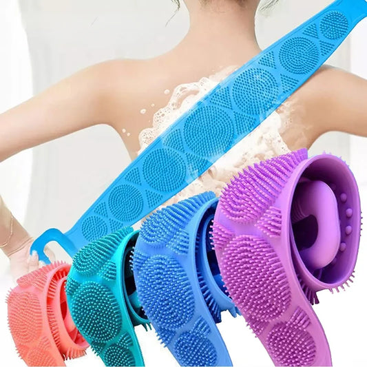Bathroom Shower Back Brush Body Silicone Brush Scrub Body