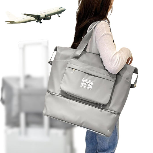 Sac de voyage pliable de grande capacité Sac fourre-tout GRIS