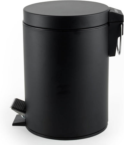 Poubelle salle de bain à pédale NOIR