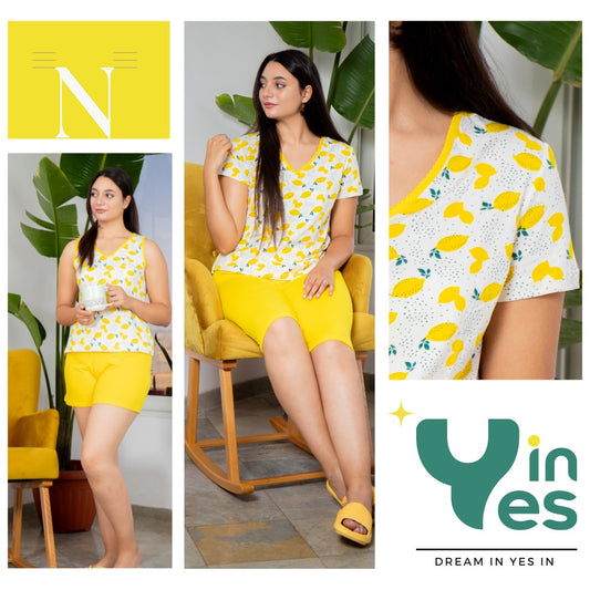 Ensemble Pyjama 2 Pièces en Coton Doux -YES'IN