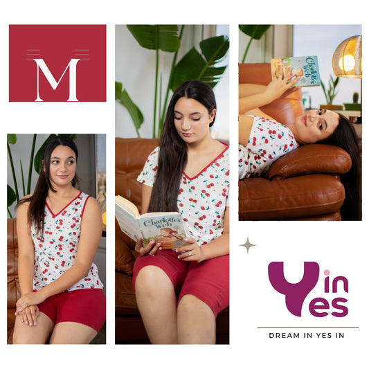 Ensemble Pyjama 2 Pièces en Coton Doux -YES'IN