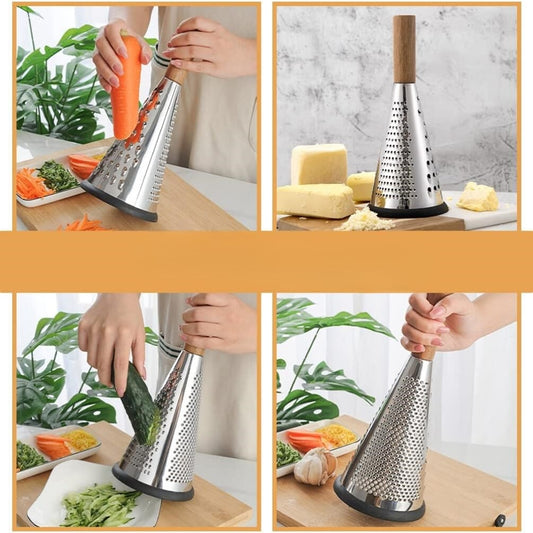 Râpe En Acier Inoxydable À 3 Côtés 19.5 cm