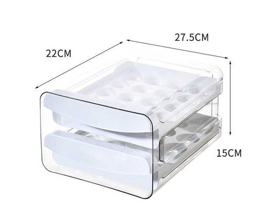 boîte de rangement pour œufs 2 étage