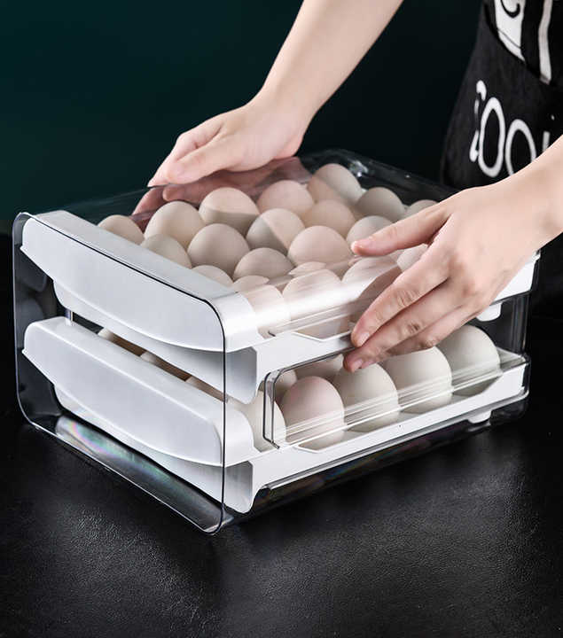 boîte de rangement pour œufs 2 étage