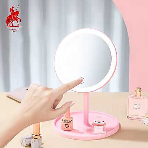 Miroir Cosmétique LED - Pink