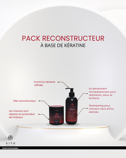 Pack Reconstructeur – Shampoing & Masque Protéines + Kératine