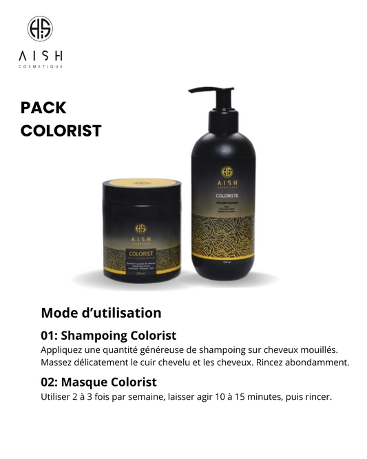 Pack "Colorist" – Shampoing & Masque Fixateur de Couleur