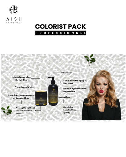 Pack "Colorist" – Shampoing & Masque Fixateur de Couleur