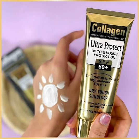 Crème Solaire Collagène SPF60+ – Protection Solaire Anti-Âge