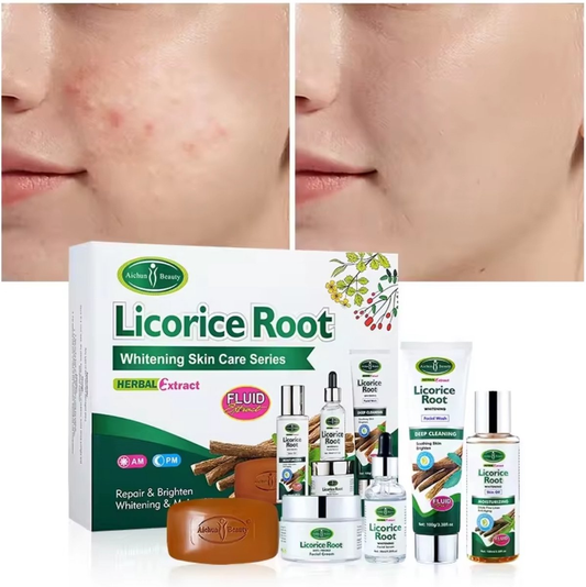 Coffret de soins de la peau à la racine de réglisse