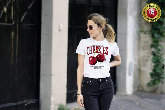 TSHIRT BALNC CHERRIES
