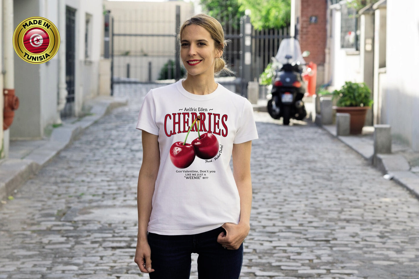 TSHIRT BALNC CHERRIES