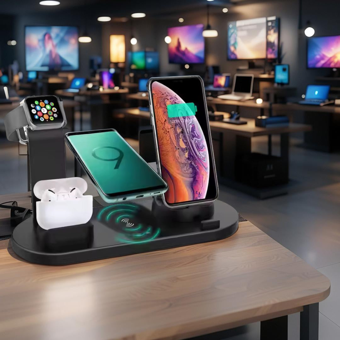 4 in 1 Wireless Fast Charging Dock Station