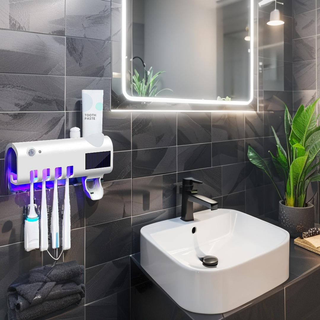 UV Automatic Toothpaste Sterilizer Intelligent Energy Toothpaste Brush Holder